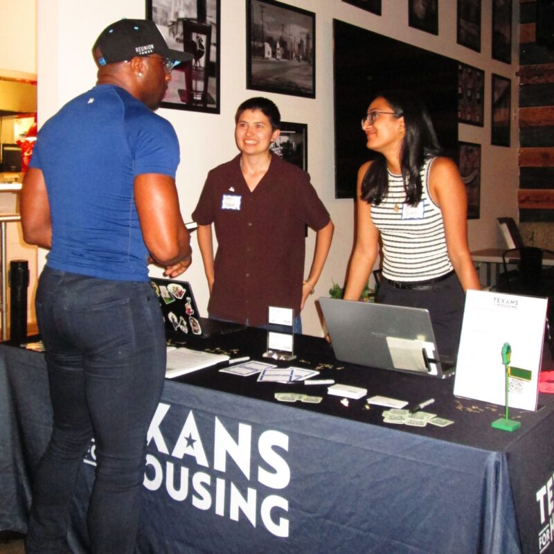 Alexis Kosloski & Jenny Singh at a Texans for Housing event
