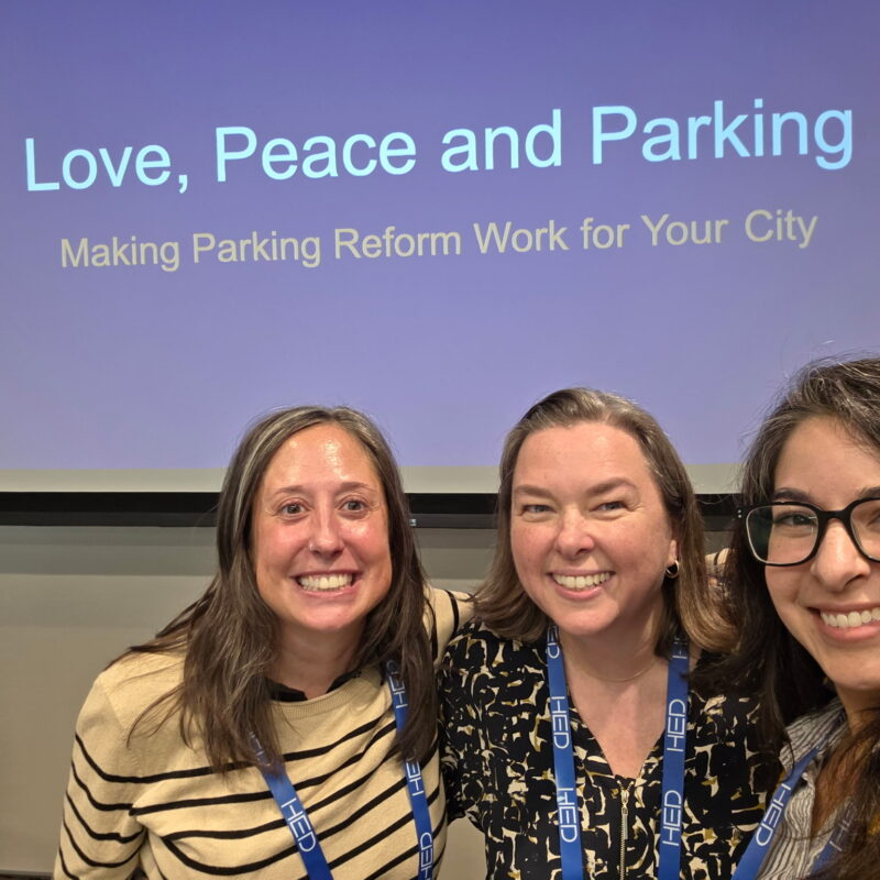 APATX 25 State Planning Conference: Love, Peace, and Parking: Making Parking Reform Work For Your City. Speakers included Melissa Beeler of City of Austin, Awais Azhar of Housing Works, Felicity Maxwell of Texans For Housing.