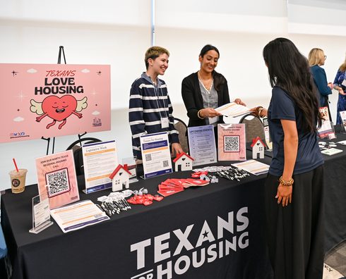 Alexis Kosloski & Jenny Singh at the McKinney Affordable Housing Summit.